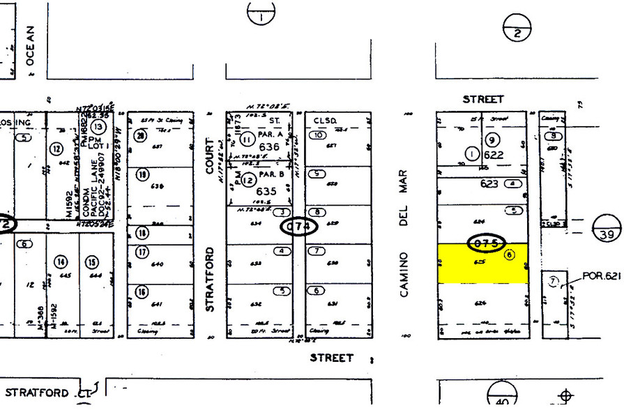 1201 Camino Del Mar, Del Mar, CA for lease - Plat Map - Image 2 of 8