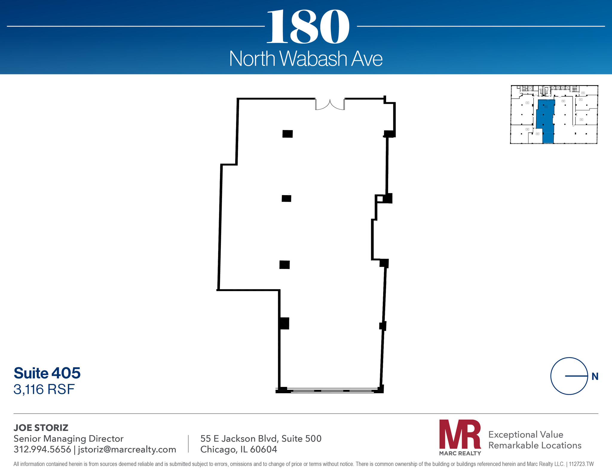 180 N Wabash Ave, Chicago, IL for lease Floor Plan- Image 1 of 1