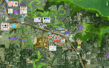 SEQ HWY 114 & Davis Blvd, Westlake, TX - AERIAL  map view