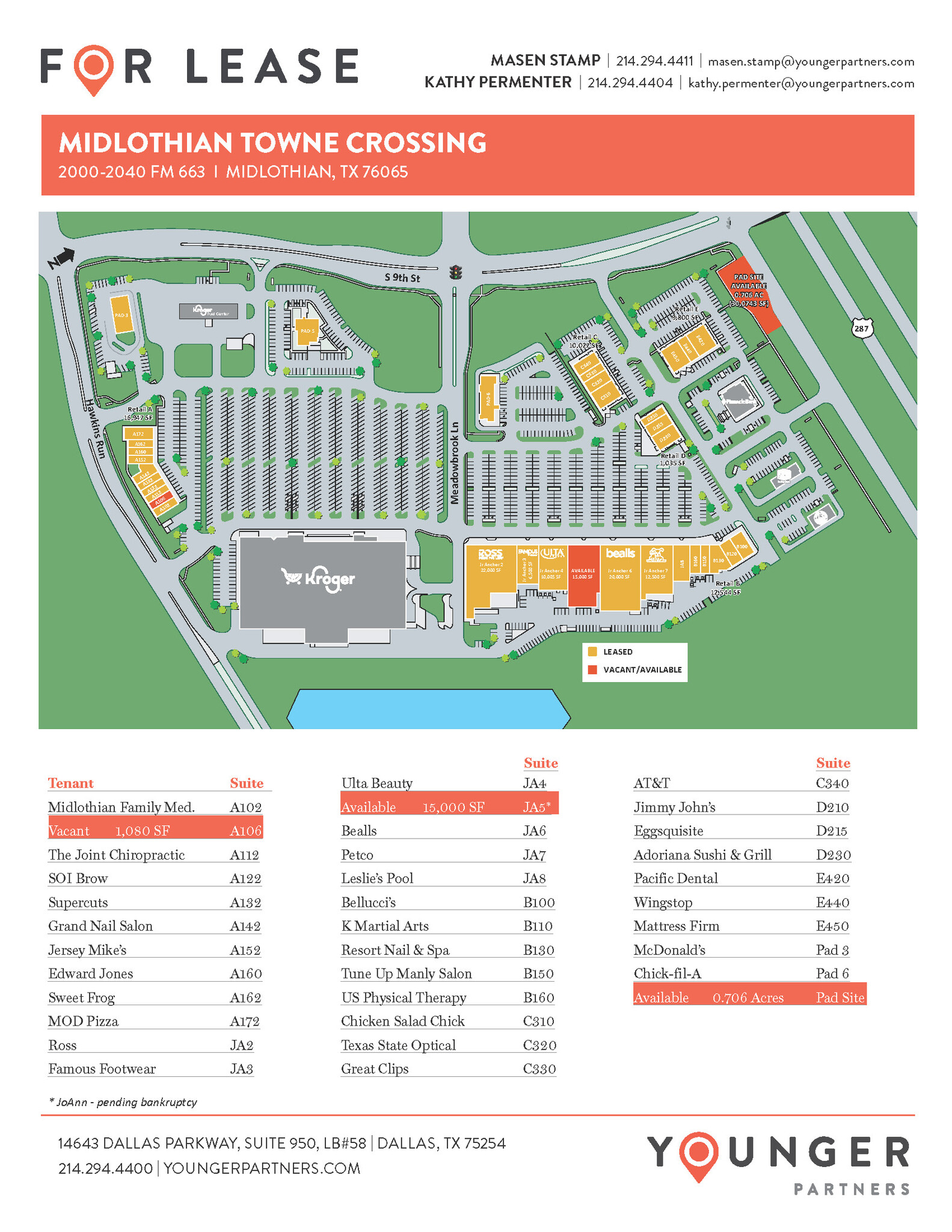 Hwy 287 & FM 663, Midlothian, TX for lease Site Plan- Image 1 of 2