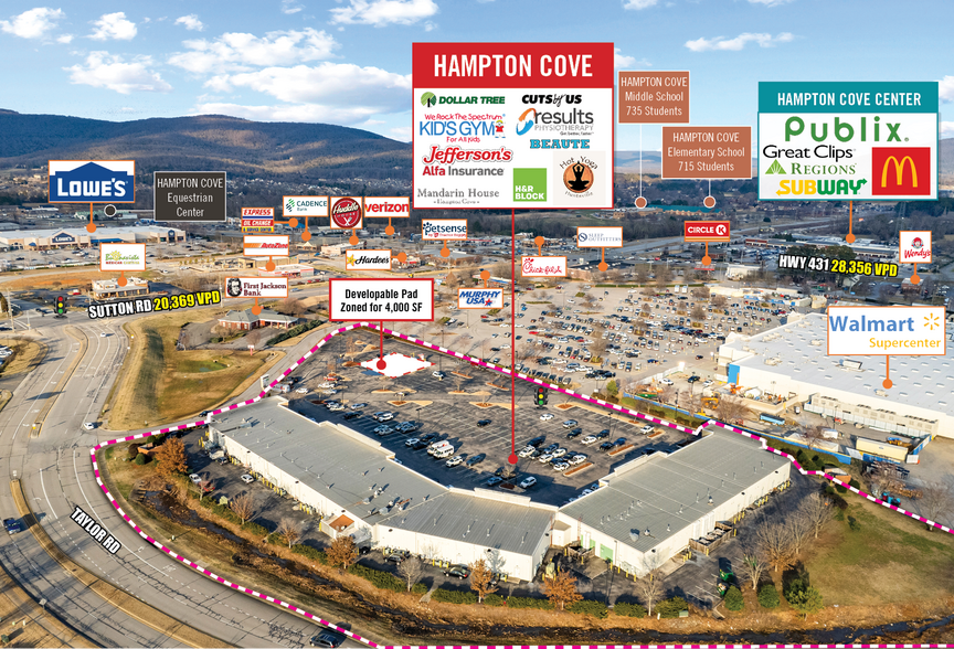 322 Sutton Rd SE, Owens Cross Roads, AL for sale - Aerial - Image 2 of 7