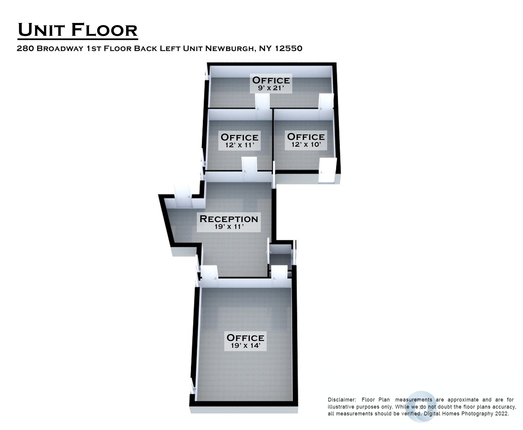 280-290 Broadway, Newburgh, NY for lease Floor Plan- Image 1 of 13