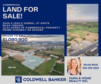 More details for 2539 South 1500 East, Naples, UT - Land for Sale