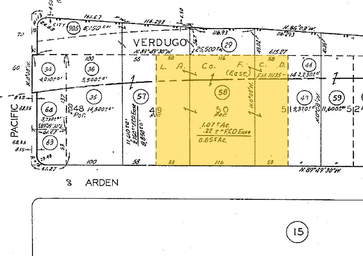 435 Arden Ave, Glendale, CA for sale Plat Map- Image 1 of 1