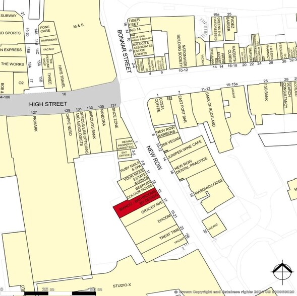 15 New Row, Dunfermline for lease - Goad Map - Image 2 of 2