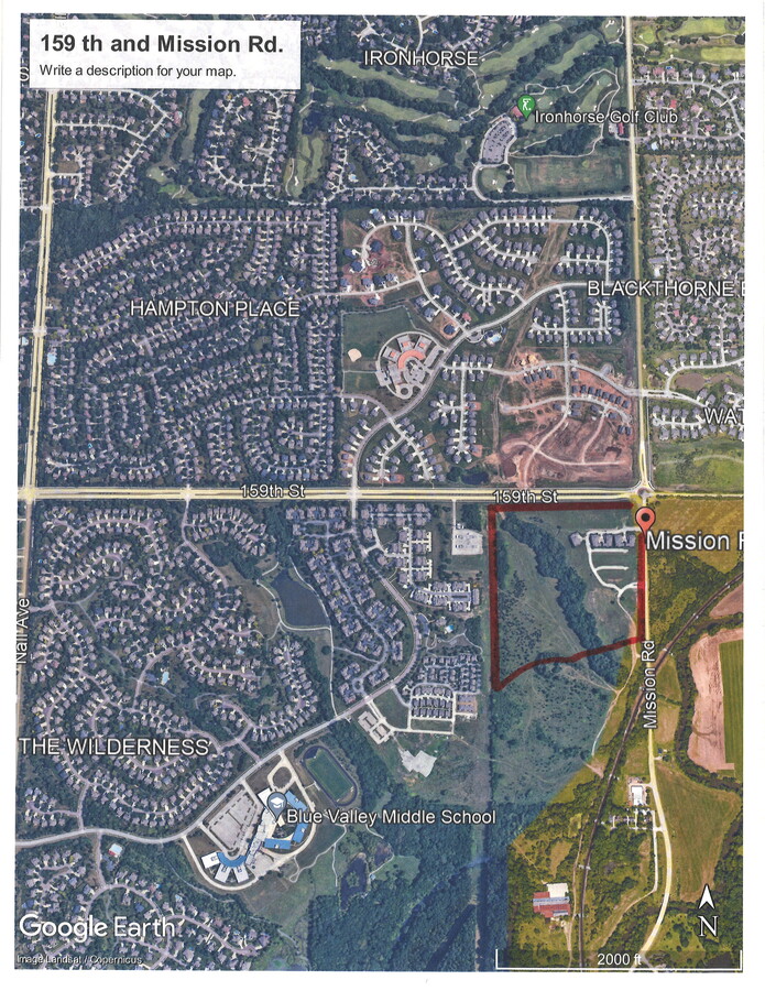 159th St, Overland Park, KS 66085 - 33 acres mixed use development ...