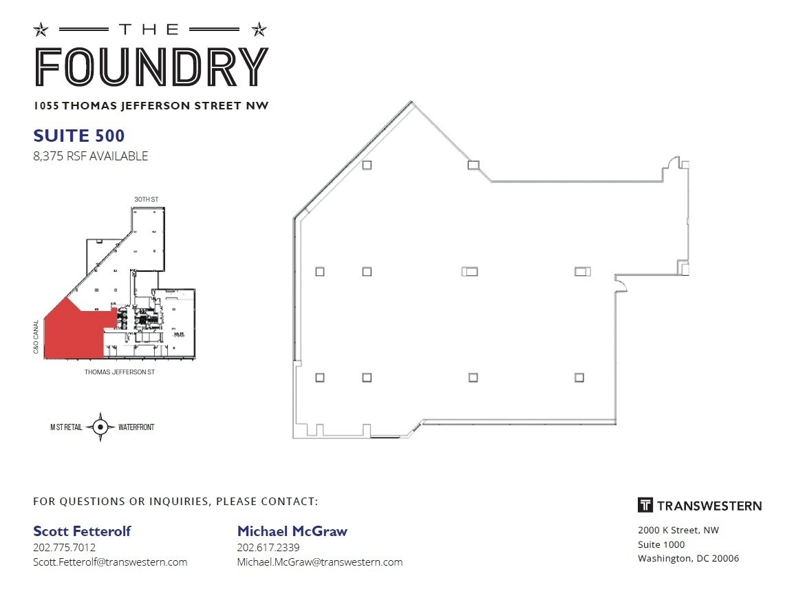 1055 Thomas Jefferson St NW, Washington, DC for lease Interior Photo- Image 1 of 1