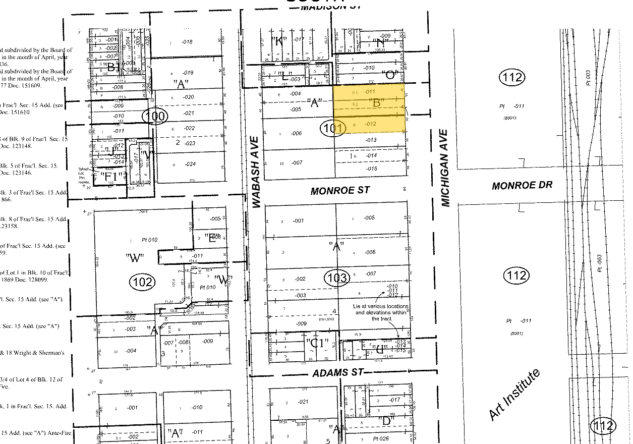 18 S Michigan Ave, Chicago, IL for sale Plat Map- Image 1 of 1