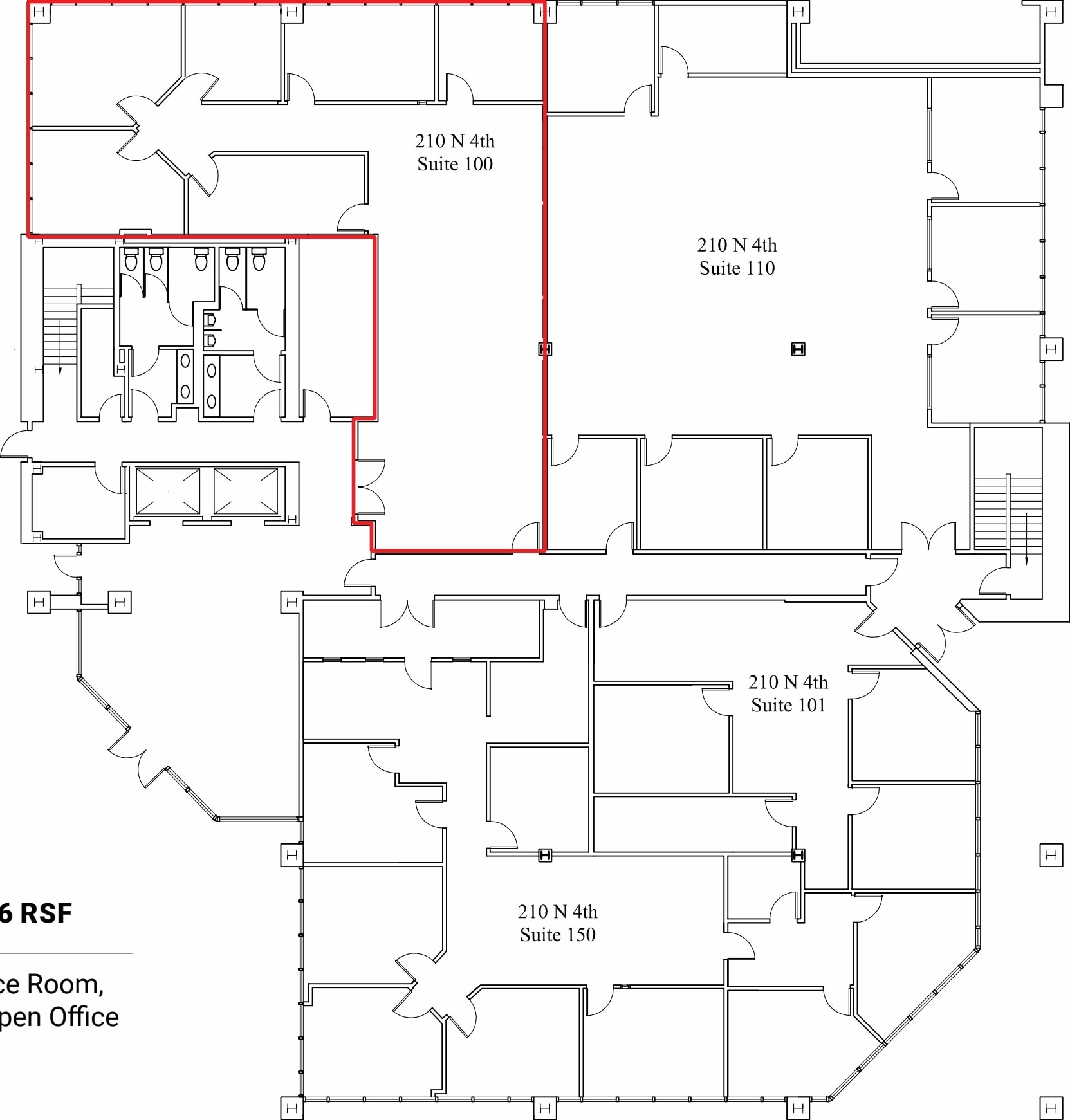 210 N 4th St, San Jose, CA for lease Floor Plan- Image 1 of 1