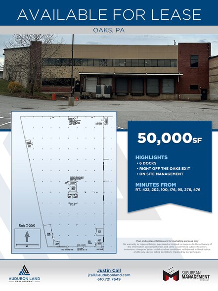 2060 South Dr, Oaks, PA for lease - Floor Plan - Image 1 of 2