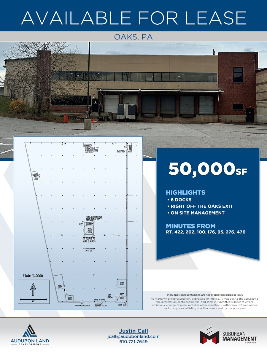 2060 South Dr, Oaks, PA for lease Floor Plan- Image 1 of 3