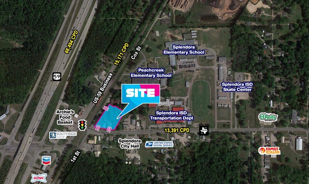 FM 2090 & US59 Business, Splendora, TX 77372