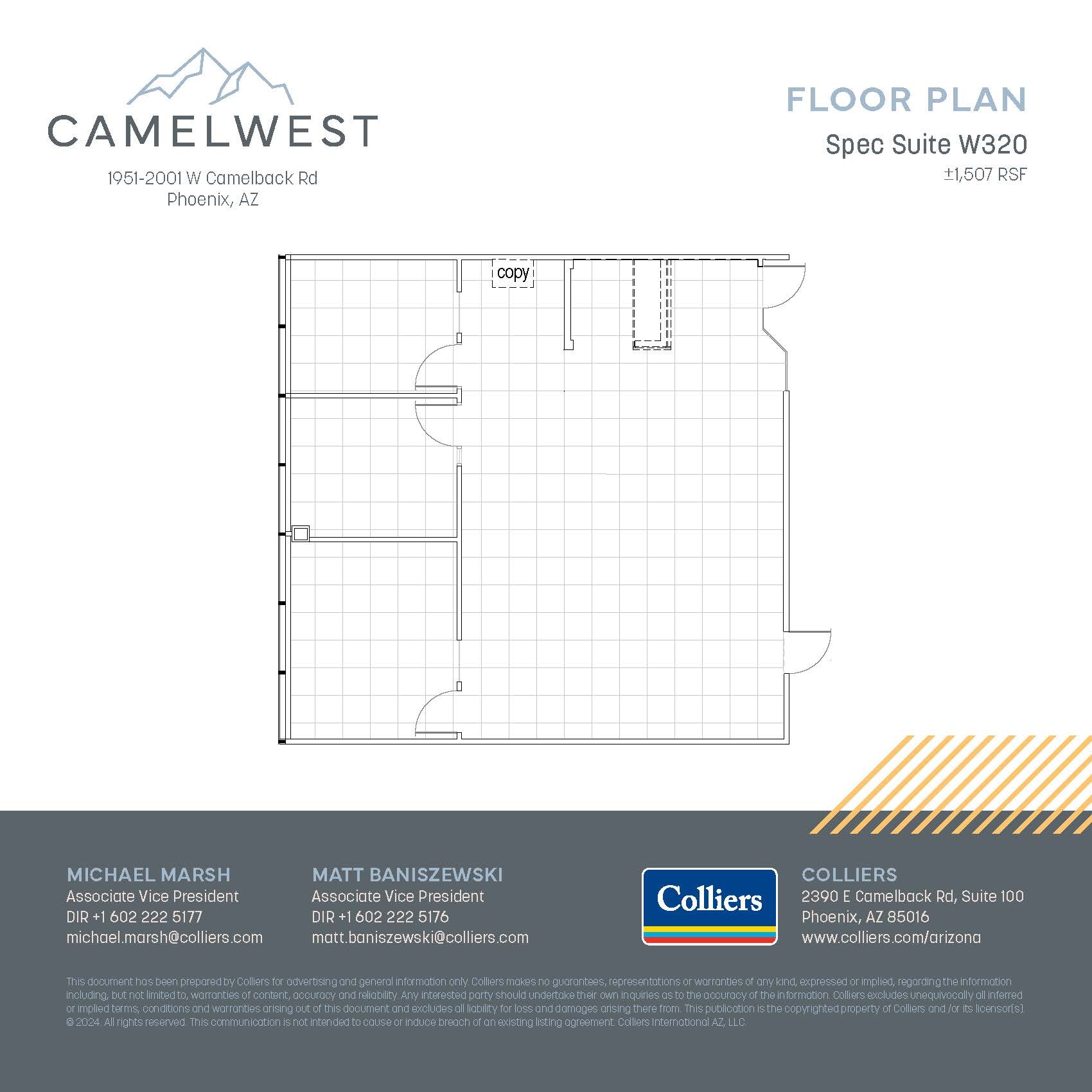 2001 W Camelback Rd, Phoenix, AZ for lease Floor Plan- Image 1 of 1