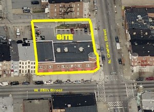 2504 N Charles St, Baltimore, MD - aerial  map view