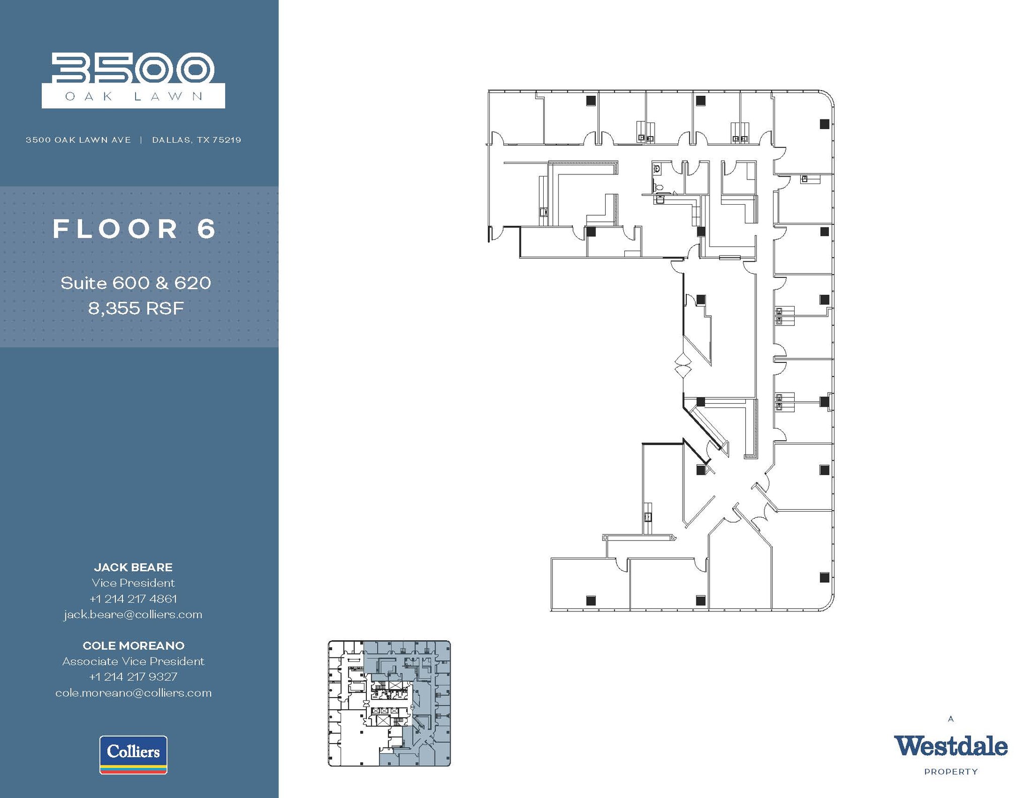 3500 Oak Lawn Ave, Dallas, TX for lease Floor Plan- Image 1 of 1