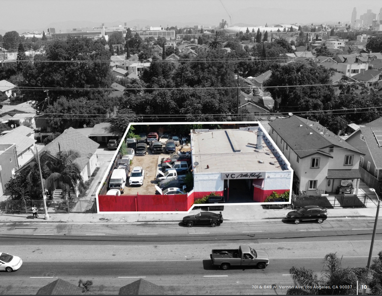 649-701 W Vernon Ave, Los Angeles, CA for sale - Aerial - Image 3 of 4