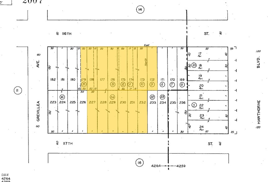 4455 W 117th St, Hawthorne, CA for sale - Plat Map - Image 1 of 1