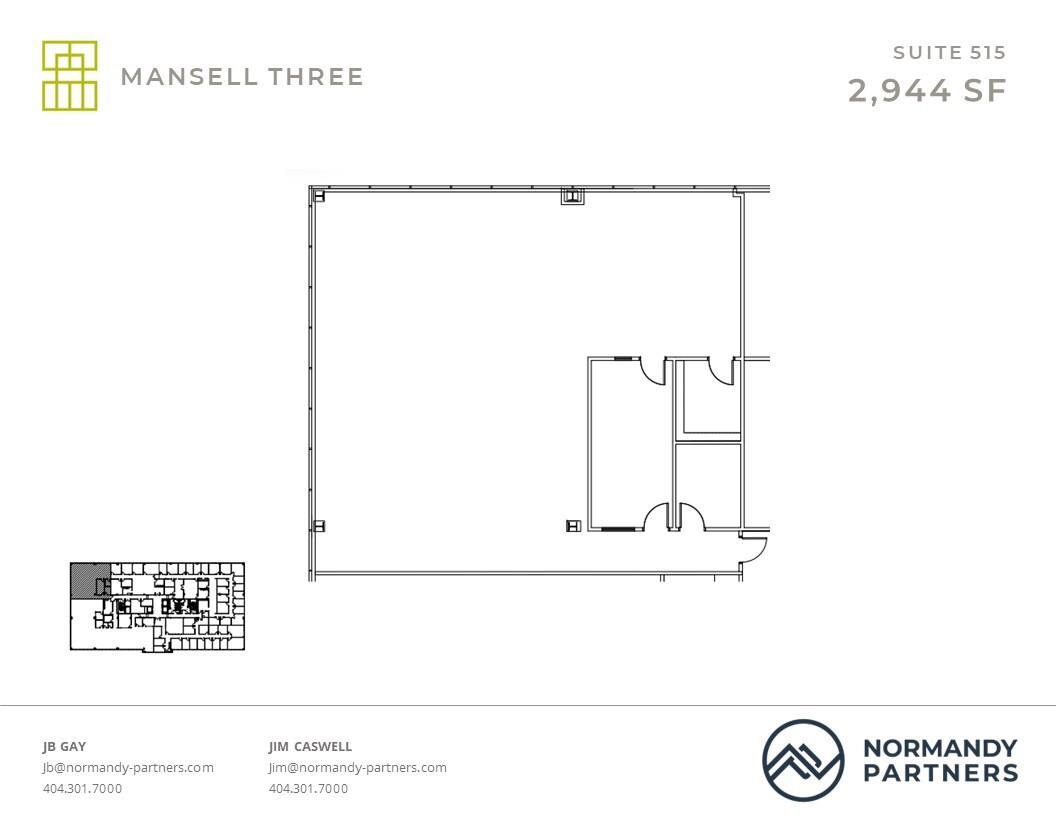 3600 Mansell Rd, Alpharetta, GA for lease Floor Plan- Image 1 of 1