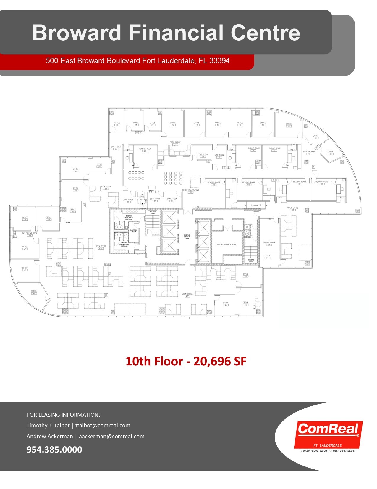 500 E Broward Blvd, Fort Lauderdale, FL for lease Floor Plan- Image 1 of 1