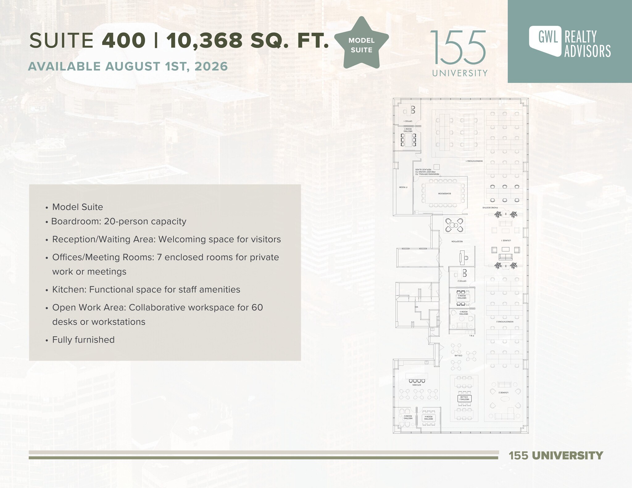 155 University Ave, Toronto, ON for lease Site Plan- Image 1 of 1