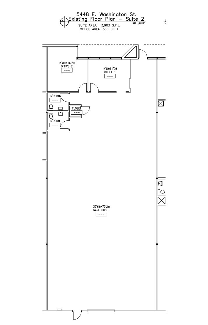 5444 E Washington St, Phoenix, AZ for lease Floor Plan- Image 1 of 8