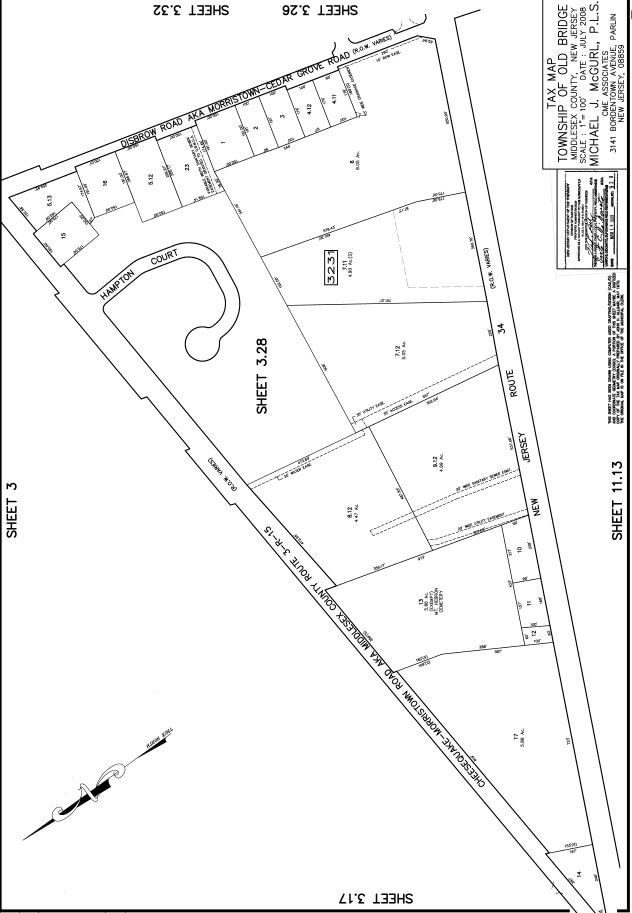 419 State Route 34, Matawan, NJ for lease Plat Map- Image 1 of 2