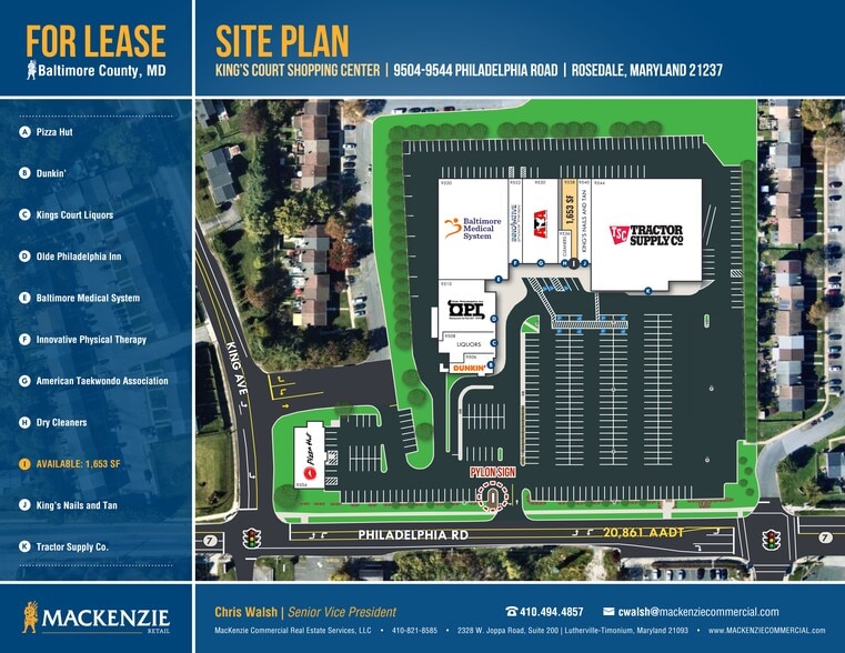 9508-9532 Philadelphia Rd, Rosedale, MD for lease - Site Plan - Image 1 of 1