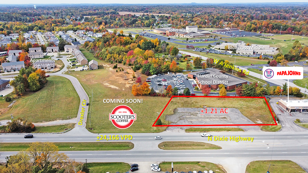 4897 N Dixie Hwy, Elizabethtown, KY for sale - Aerial - Image 3 of 7