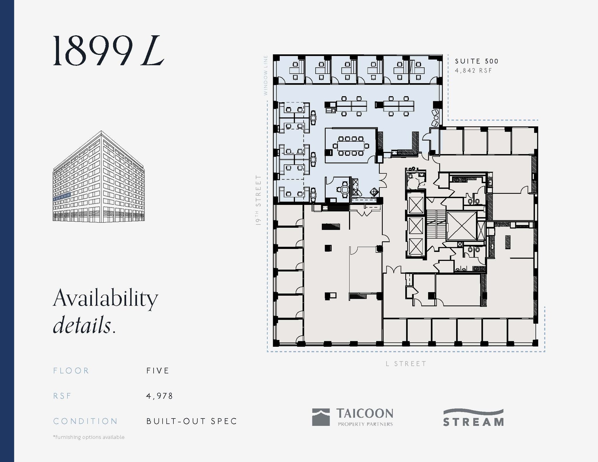 1899 L St NW, Washington, DC for lease Floor Plan- Image 1 of 4