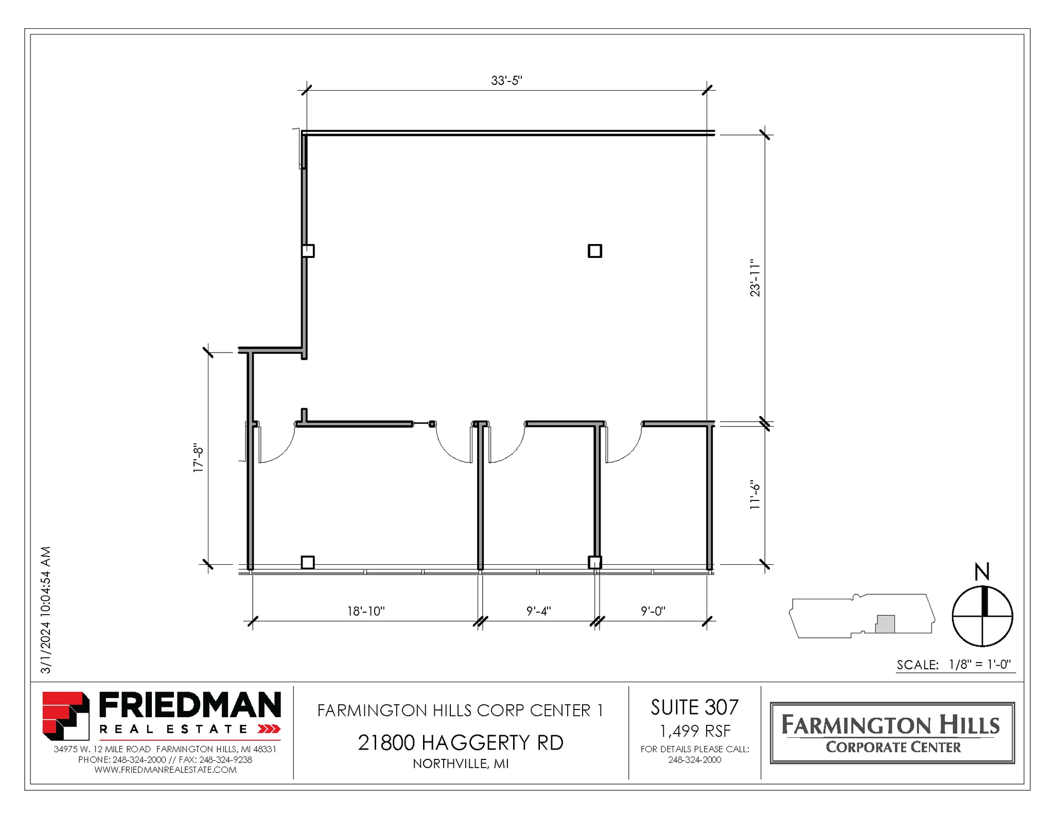 21800 Haggerty Rd, Northville, MI for lease Floor Plan- Image 1 of 2