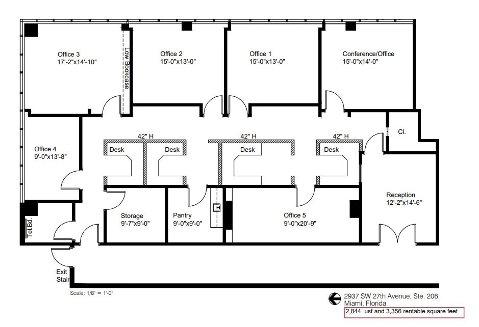 2937 SW 27th Ave, Coconut Grove, FL for lease Floor Plan- Image 1 of 1