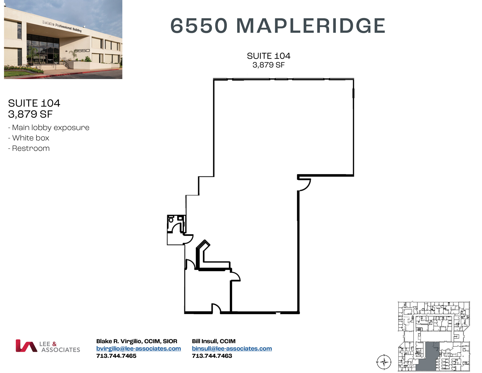 6550 Mapleridge St, Houston, TX for lease Floor Plan- Image 1 of 2