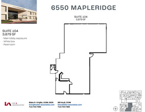 6550 Mapleridge St, Houston, TX for lease Floor Plan- Image 1 of 2