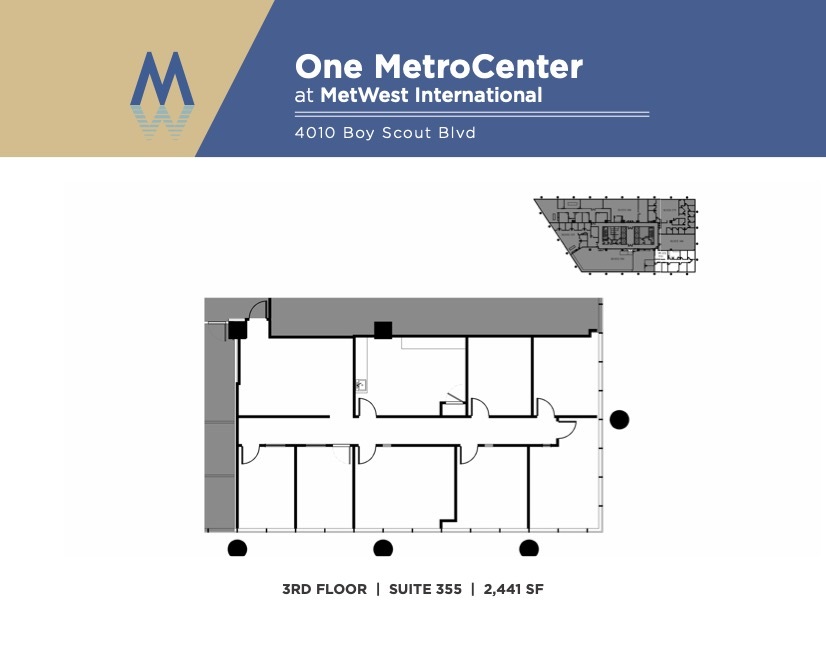 4010 W Boy Scout Blvd, Tampa, FL for lease Floor Plan- Image 1 of 2