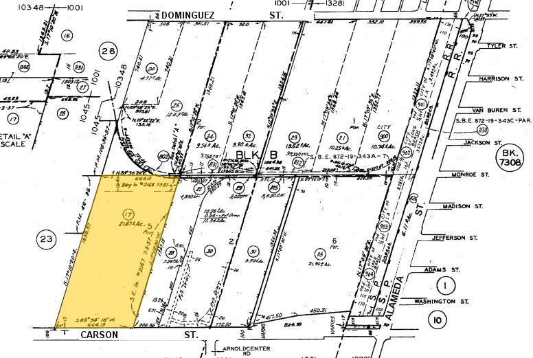 2201 E Carson St, Carson, CA for sale Plat Map- Image 1 of 1