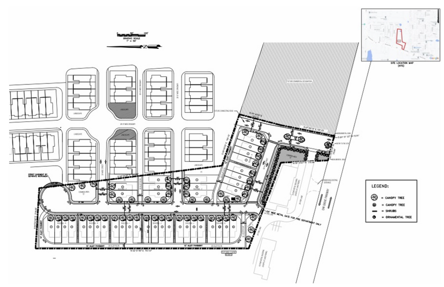 1911-1913 Oak Grove Pky, Little Elm, TX for sale - Site Plan - Image 2 of 4