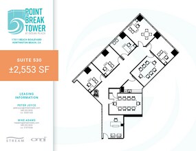 17011 Beach Blvd, Huntington Beach, CA for lease Floor Plan- Image 1 of 2