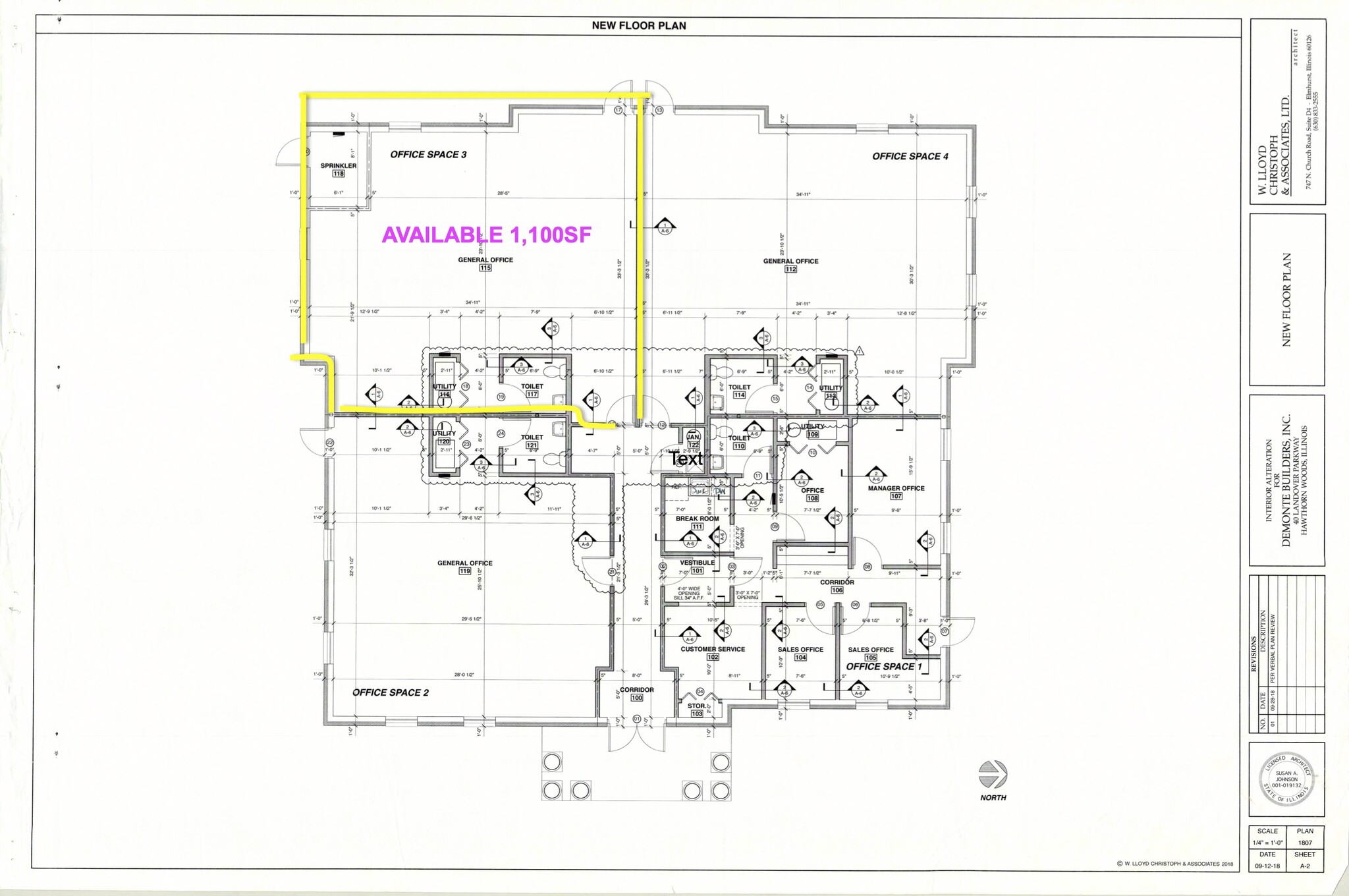 70 Landover Pky, Lake Zurich, IL for lease Floor Plan- Image 1 of 1