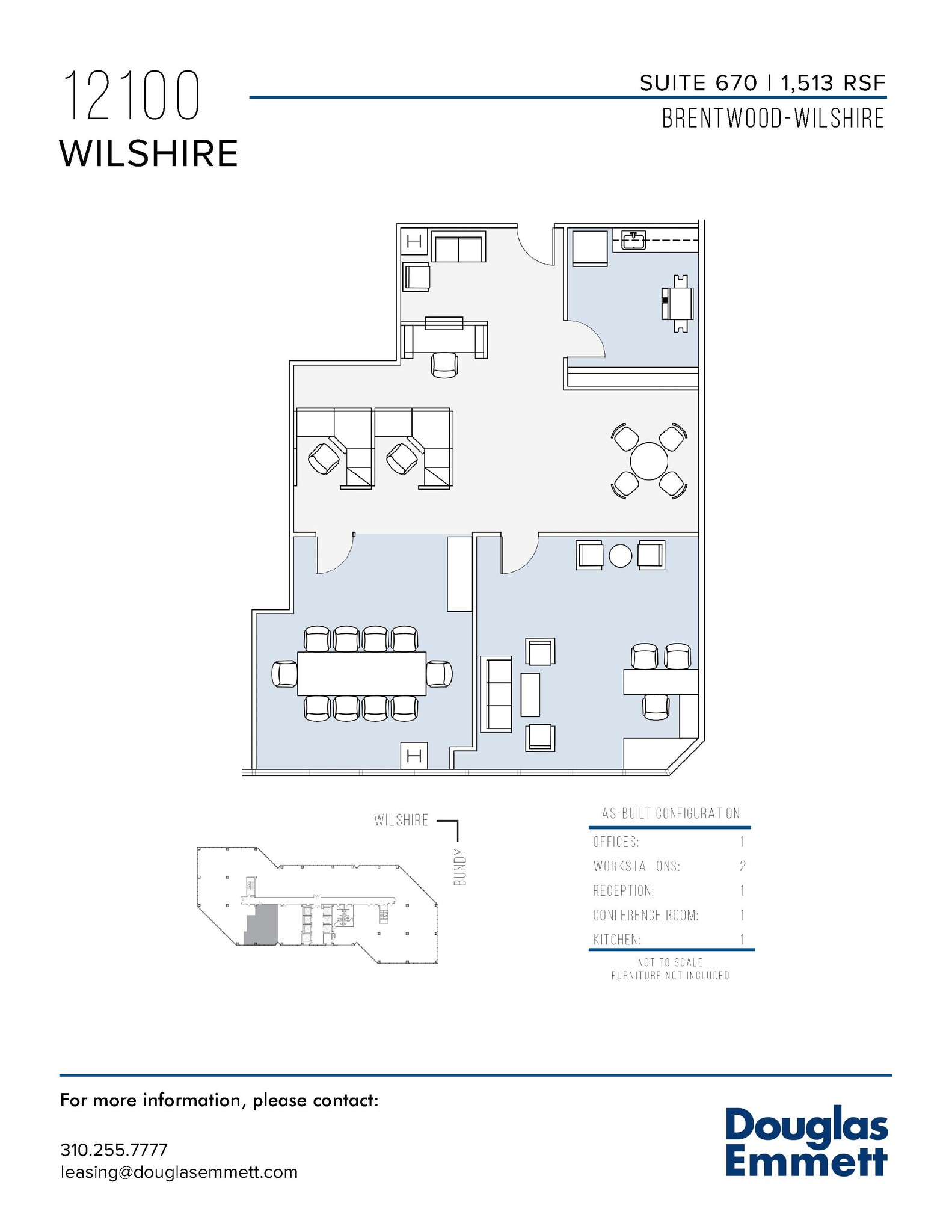 12100 Wilshire Blvd, Los Angeles, CA for lease Floor Plan- Image 1 of 1