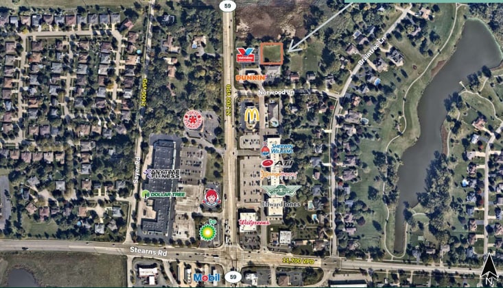 NEQ of Route 59 and Norwood Lane, Bartlett, IL for sale - Primary Photo - Image 1 of 1
