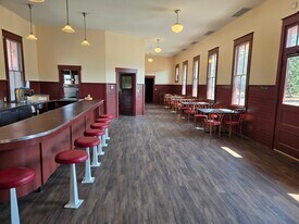 Milwaukee Road historic railroad depot - Bar