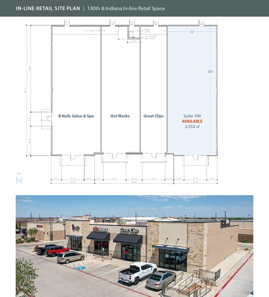 12811-12813 Indiana Ave, Lubbock, TX for lease - Site Plan - Image 3 of 6