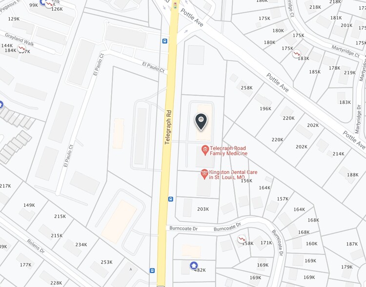 4412-4430 Telegraph Rd, Saint Louis, MO for lease - Plat Map - Image 2 of 6