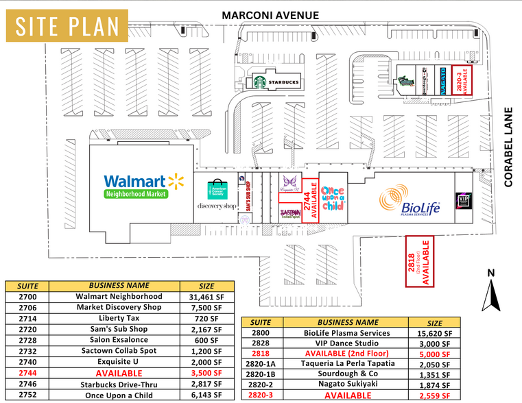 2700-2826 Marconi Ave, Sacramento, CA for lease - Building Photo - Image 3 of 17