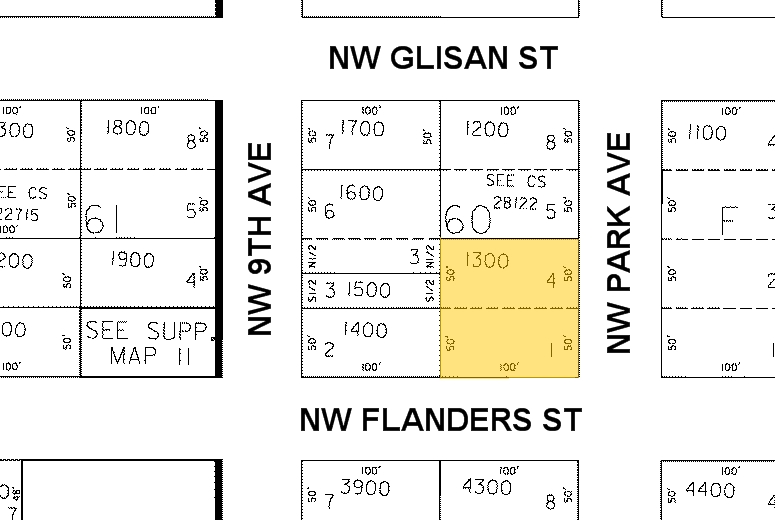 411 NW Park Ave, Portland, OR for lease - Plat Map - Image 2 of 6