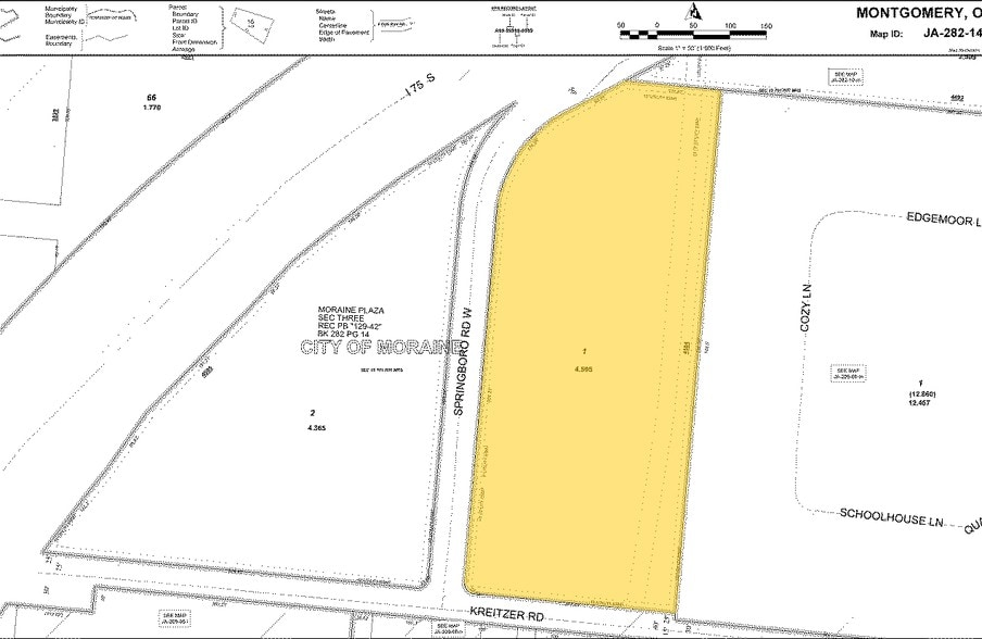 2003-2027 Springboro W, Moraine, OH for lease - Plat Map - Image 2 of 2