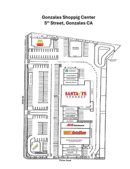 851 5th St, Gonzales, CA for lease - Site Plan - Image 2 of 5