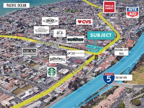 104-110 N El Camino Real, San Clemente, CA - AERIAL  map view - Image1