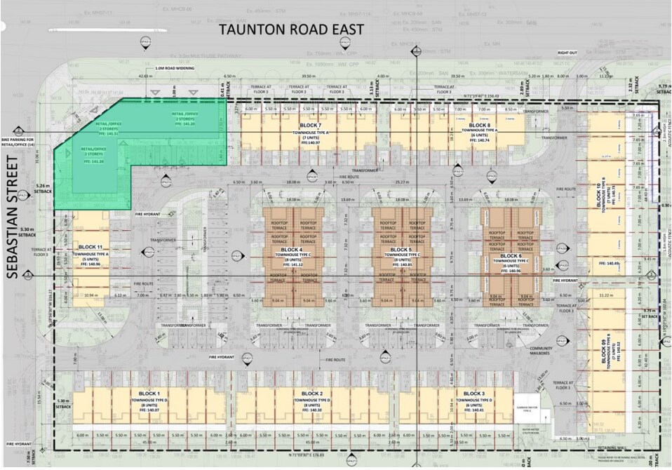 Taunton Road & Sebastian St, Whitby, ON for sale Site Plan- Image 1 of 1