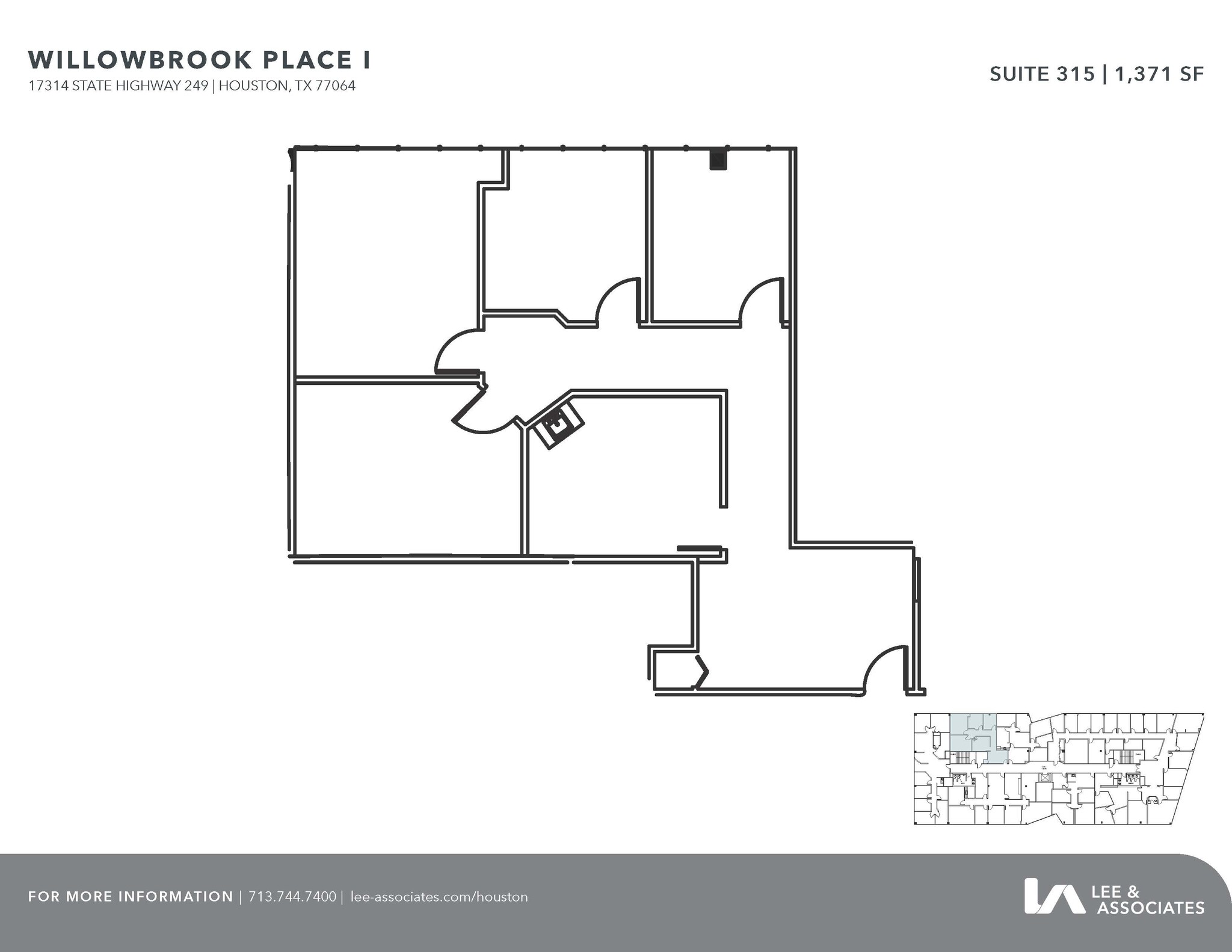 17314 State Highway 249, Houston, TX for lease Floor Plan- Image 1 of 2